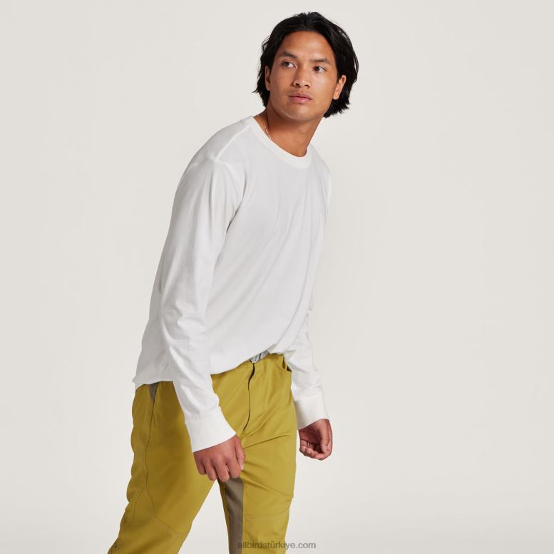 Allbirds erkek allgood pamuklu uzun kollu tişört L6L2L137 kar fırtınası - Image 2
