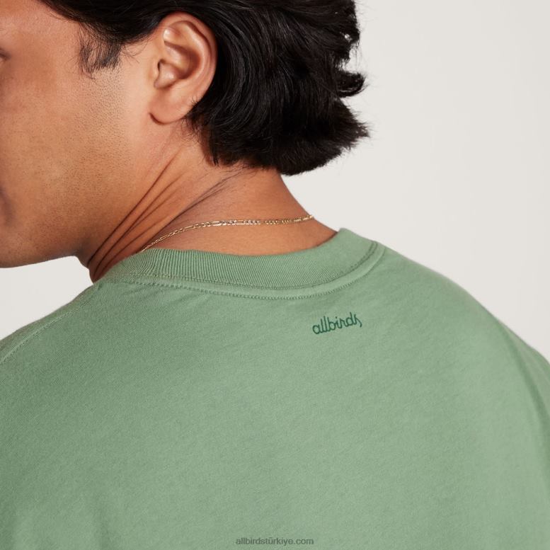 Allbirds erkek allgood pamuklu uzun kollu tişört L6L2L138 puslu kargo - Image 4