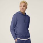 Allbirds erkek r&r kapşonlu L6L2L142 puslu indigo