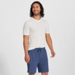 Allbirds erkek r&r sweat kısa L6L2L147 puslu indigo
