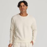 Allbirds erkek r&r sweatshirt L6L2L131 doğal beyaz