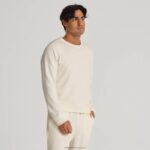 Allbirds erkek r&r sweatshirt L6L2L131 doğal beyaz - Image 4