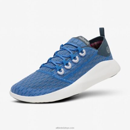 Allbirds erkek süper hafif spor ayakkabısı L6L2L69 saf masmavi (kar fırtınası tabanı)