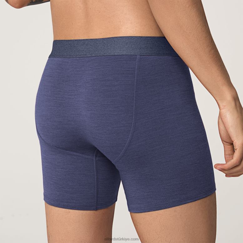 Allbirds erkek trino boxer şortu L6L2L119 puslu indigo - Image 4