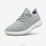 Allbirds erkek yün koşucu mizzles L6L2L48 açık gri (doğal beyaz taban)
