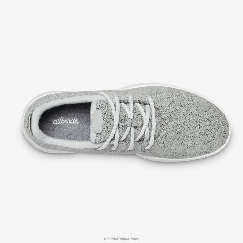 Allbirds erkek yün koşucu mizzles L6L2L48 açık gri (doğal beyaz taban) - Image 5