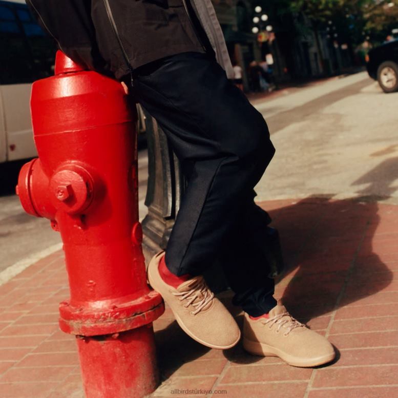 Allbirds erkek yün koşucu mizzles L6L2L49 koyu gri (doğal beyaz taban) - Image 2