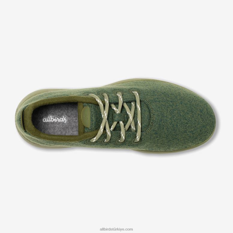 Allbirds erkek yün koşucu mizzles L6L2L52 sakin kargo (sağlam haki taban) - Image 5