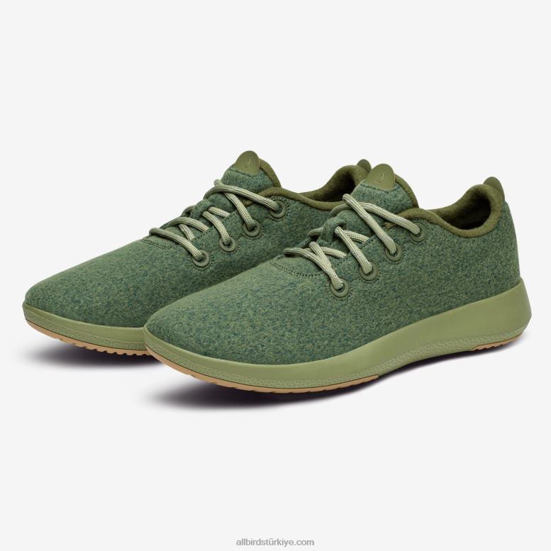 Allbirds erkek yün koşucu mizzles L6L2L52 sakin kargo (sağlam haki taban) - Image 7