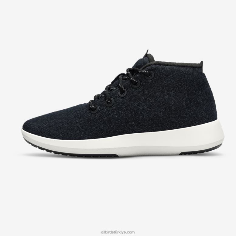 Allbirds erkek yün koşucu mizzles L6L2L75 doğal siyah (doğal beyaz taban) - Image 3