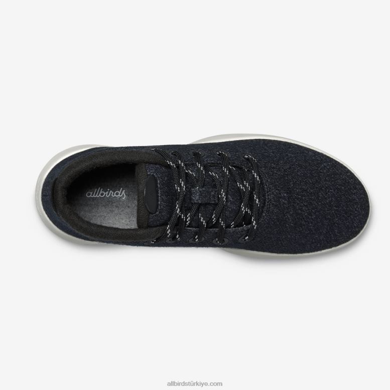 Allbirds erkek yün koşucu mizzles L6L2L75 doğal siyah (doğal beyaz taban) - Image 5