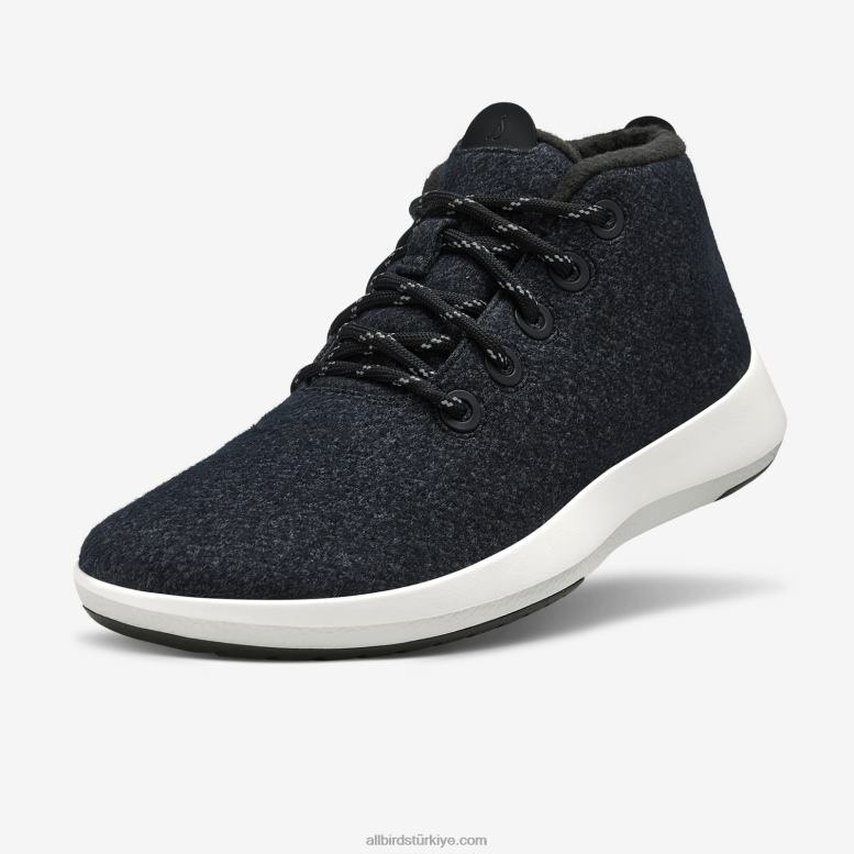 Allbirds erkek yün koşucu mizzles L6L2L75 doğal siyah (doğal beyaz taban) - Image 1