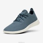 Allbirds erkek yün koşucular L6L2L31 sakin turkuaz (doğal beyaz taban)
