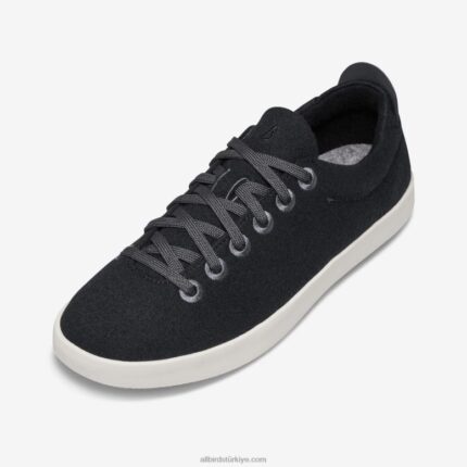 Allbirds erkek yün pipers L6L2L80 gerçek siyah (beyaz taban)