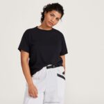 Allbirds kadın allgood pamuklu tişört L6L2L216 doğal siyah - Image 2