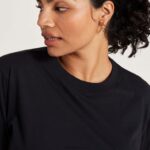 Allbirds kadın allgood pamuklu tişört L6L2L216 doğal siyah - Image 3