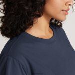 Allbirds kadın allgood pamuklu tişört L6L2L217 puslu indigo - Image 2