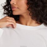 Allbirds Kadın allgood pamuklu uzun kollu tişört L6L2L220 kar fırtınası - Image 3