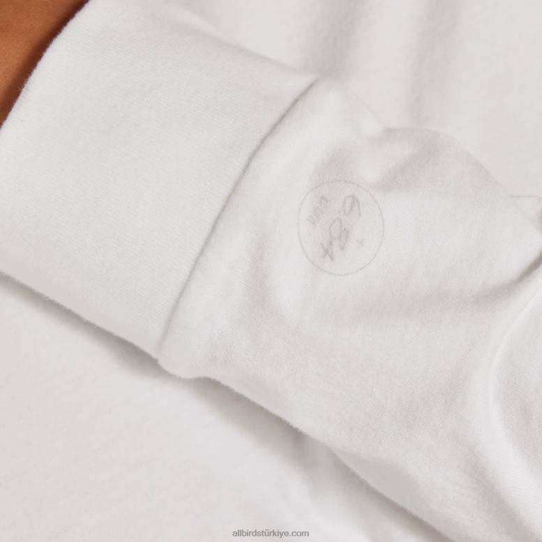 Allbirds Kadın allgood pamuklu uzun kollu tişört L6L2L220 kar fırtınası - Image 5