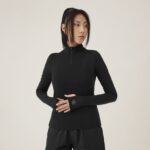 Allbirds kadın performans çeyrek fermuar L6L2L232 doğal siyah