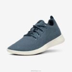 Allbirds küçük kuşlar yün yolluklar - büyük çocuklar L6L2L257 sakin turkuaz (doğal beyaz taban)