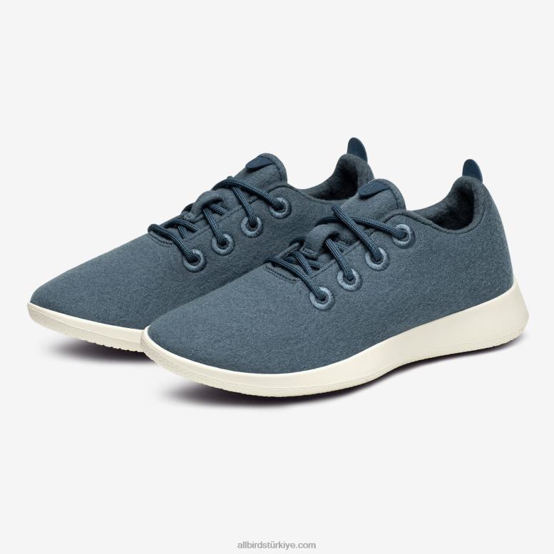 Allbirds küçük kuşlar yün yolluklar - büyük çocuklar L6L2L257 sakin turkuaz (doğal beyaz taban) - Image 7