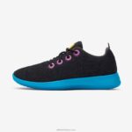 Allbirds küçük kuşlar yün yolluklar - büyük çocuklar L6L2L262 doğal siyah (gelişmiş deniz mavisi taban) - Image 3