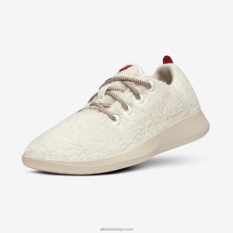 Allbirds küçük kuşlar yün yolluklar - büyük çocuklar L6L2L264 doğal beyaz tüyler (bej hush taban) - Image 1