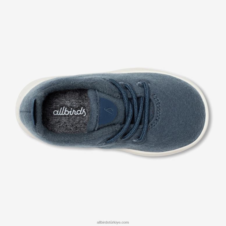 Allbirds küçük kuşlar yün yolluklar - küçük çocuklar L6L2L241 sakin turkuaz (doğal beyaz taban) - Image 5