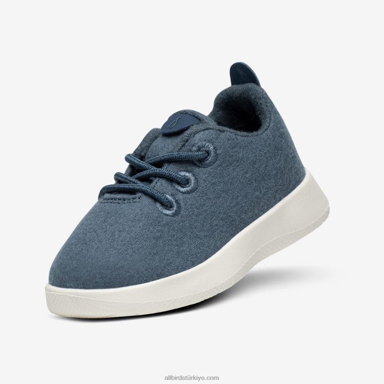 Allbirds küçük kuşlar yün yolluklar - küçük çocuklar L6L2L241 sakin turkuaz (doğal beyaz taban) - Image 1